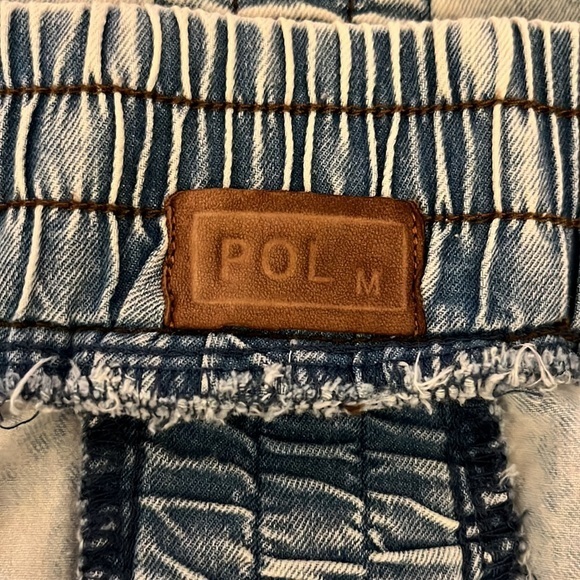 POL Washed‎ Denim Button Front Spaghetti Strap Dress Size M - Picture 7 of 9